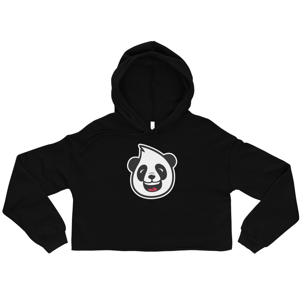 Panda crop top hoodie outlet